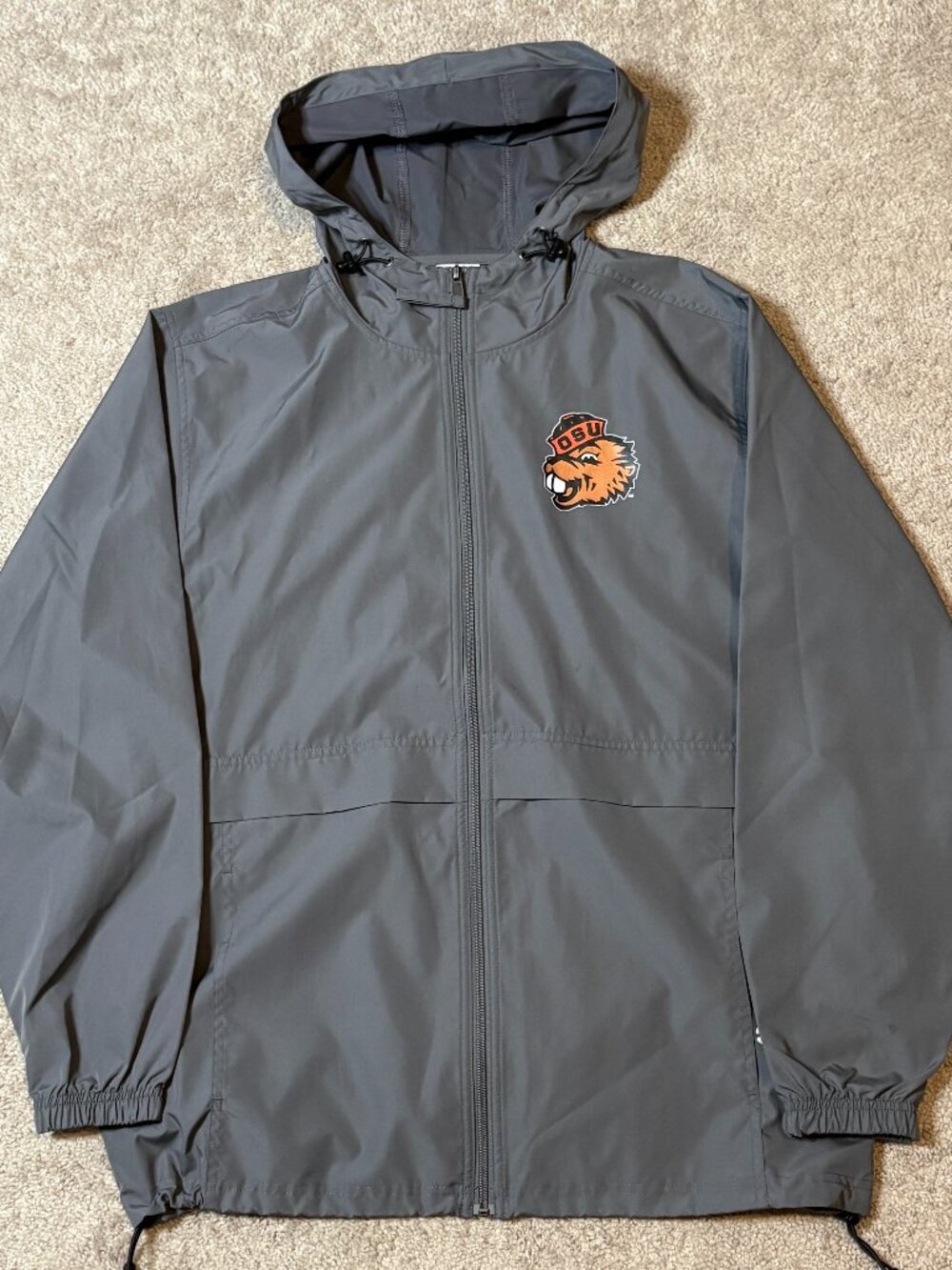Champion Oregon State Beavers Windbreaker 🦫 Gray Full-Zip